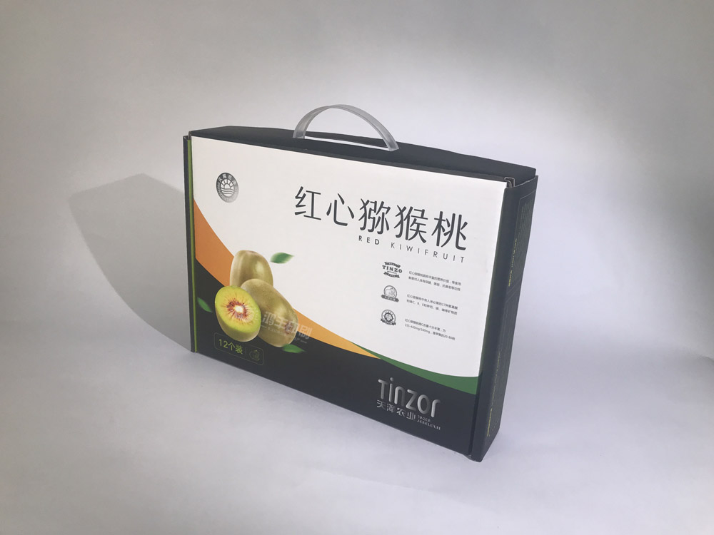 红心猕猴桃包装盒 水果手提礼盒
